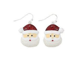 Santa Face Earrings