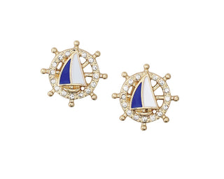 Ship & Wheel Earrings