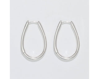 Silver Huggie Earrings