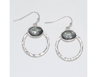 Gray Shimmer Earrings