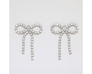 Crystal Bow Earrings