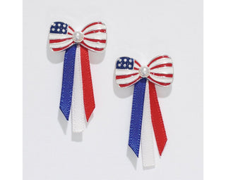 Patriotic Ribbon Earrings