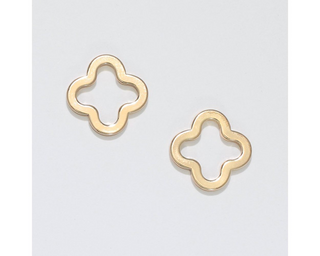 Gold Clover Earrings