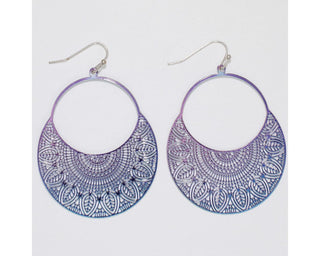 Iridescent Filigree Earrings