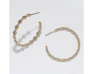 Hoops With Thread Earrings