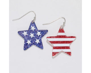 Patriotic Star Earrings