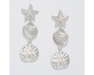 Silver Sea Life Earrings