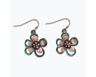 Patina Flower Earrings