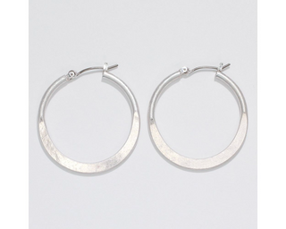 Burnished Hoop Earrings