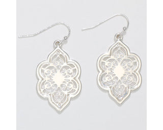 Silver Scrollwork Earrings