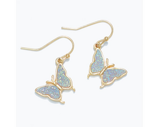 Iridescent Butterflies Earrings