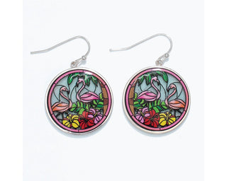 Tropical Pair Flamingo Earrings