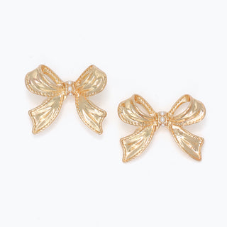 Pearl & Bow Earrings