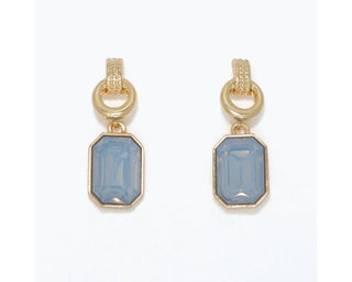 Gold & Opalescent Drop Earrings