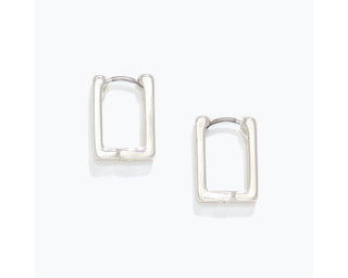 At A Glance Rectangle Earrings in Silver