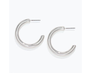 Classic Silver Hoop Earrings