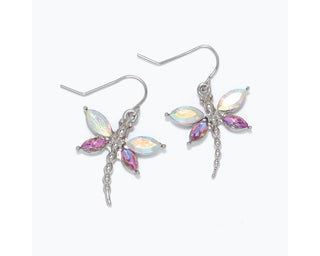 Fuchsia Dragonfly Earrings