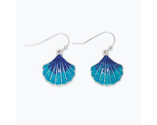 Ocean Hue Shell Earrings