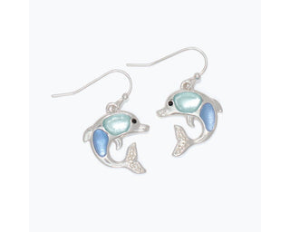 Shimmering Dolphin Earrings