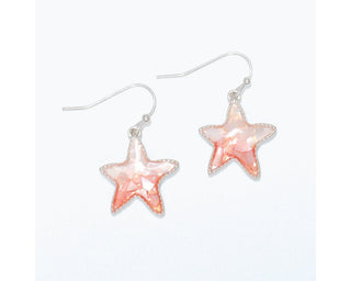 Shell Inlay Starfish Earrings