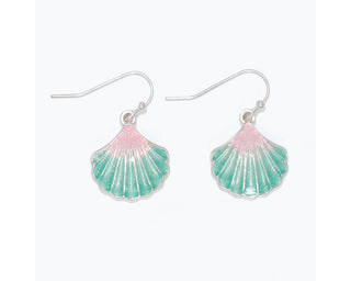 Blush & Mint Hue Shell Earrings