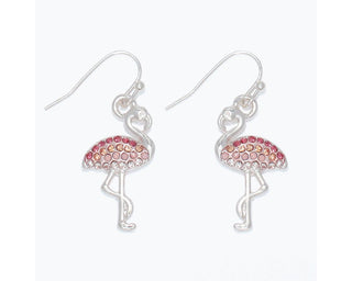 Dazzling Pink Flamingo Earrings