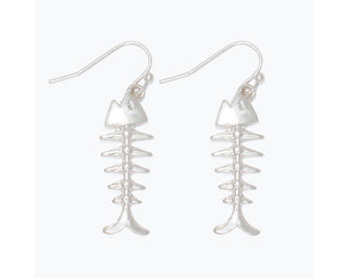 Silver Bonefish Earrings