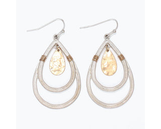 Wired Teardrop Earrings
