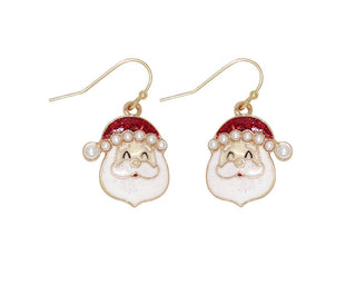 Santa Head Earrings