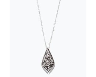 Silver Filagree Pendant Necklace