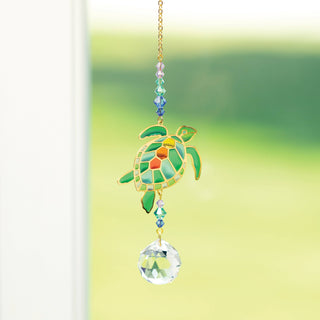 Crystal Dreams Turtle Suncatcher