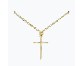 Simple Gold Cross Necklace