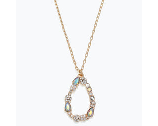 Open Crystals Pendant Necklace