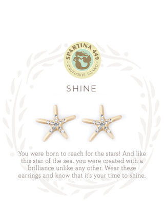 Sea La Vie Stud Earrings in Shine/Starfish