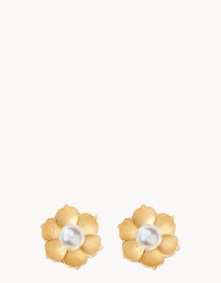 Sea La Vie Stud Earrings in Bloom/Magnolia Flower
