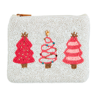 Trim The Tree Beaded Pouch