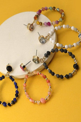 Beaded Teardrop Earrings