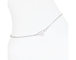 Silver Dainty Heart Anklet