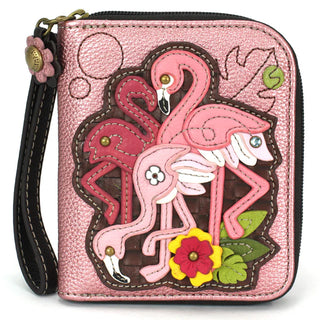 Flamingo Group Zip Around Wallet