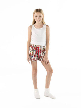 Youth Festive Vibes Pajama Shorts In Nutcracker