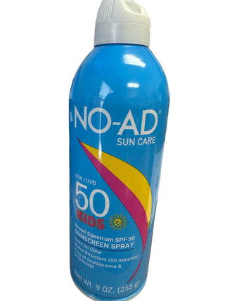 NO-AD SPF 50 Kids Sunscreen Spray
