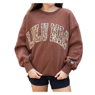 Lulu Mac Crewneck Sweatshirt in Brown