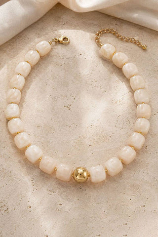 Beaded Chunky Accent Necklace