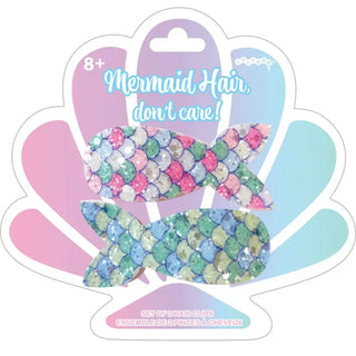 Mermaid Hair Don't Care Hair Clips Set of 2