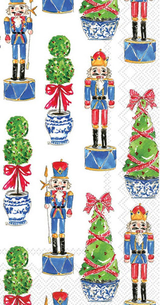 Nutcracker & Topiary Charm Paper Guest Towels - 16 Ct.