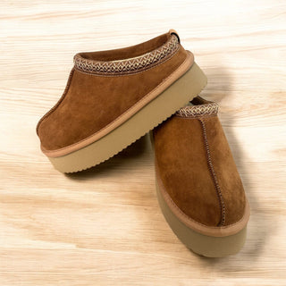 Corky's Pillow Talk Slip-On in Tobacco Faux Suede