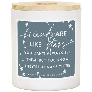 Friends Are Like Stars Candle - Vanilla Delight