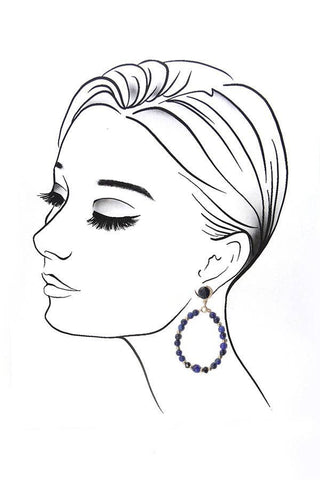 Beaded Teardrop Earrings