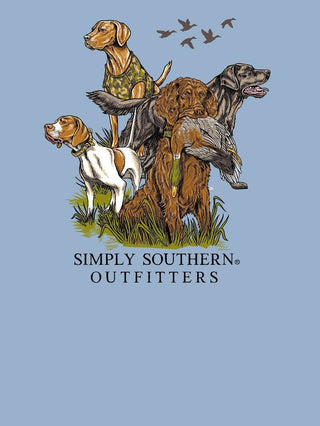 Youth On The Hunt Short Sleeve T-Shirt In Faded Blue