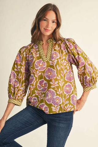 Rhythm Of You  Top in Green